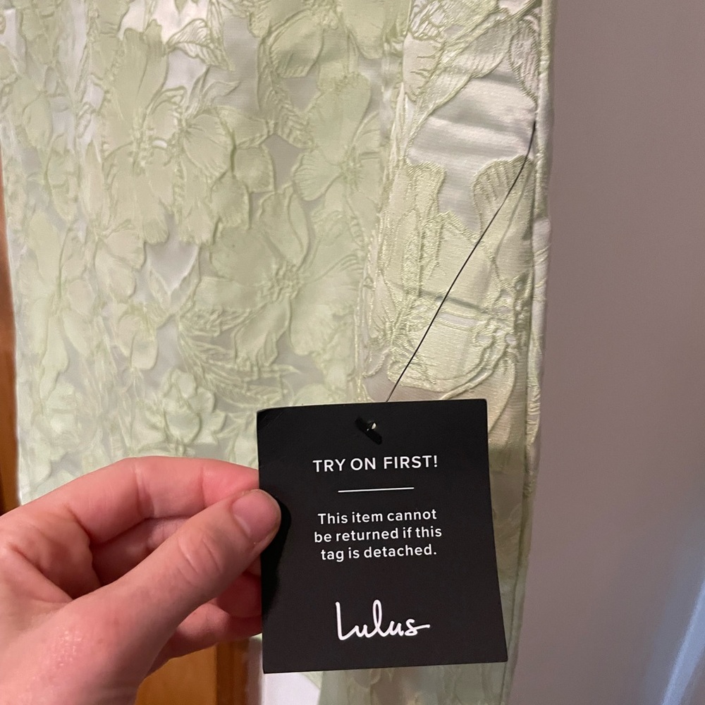 Lulus Floral Jacquard Sleeveless Mini Dress_NWT - Picture 8 of 9